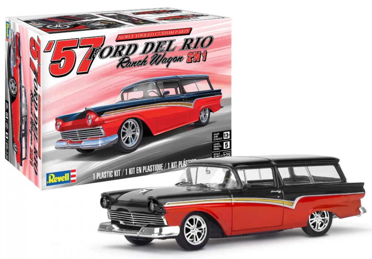 Revell 1/25 1957 Ford Del Rio Ranch Wagon 2n1 1454 