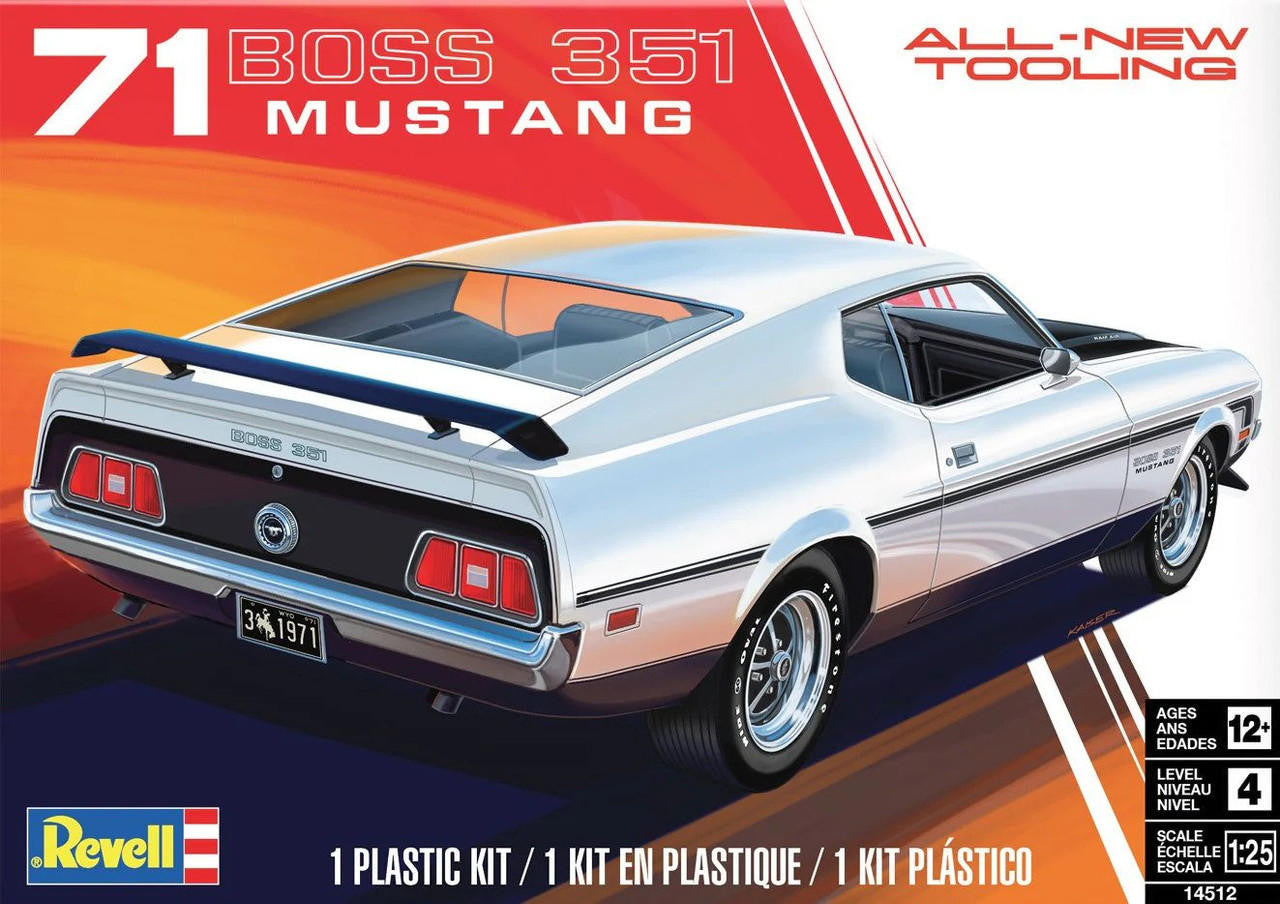 Revell 1/25 1971 Boss 351 Mustang 4512 
