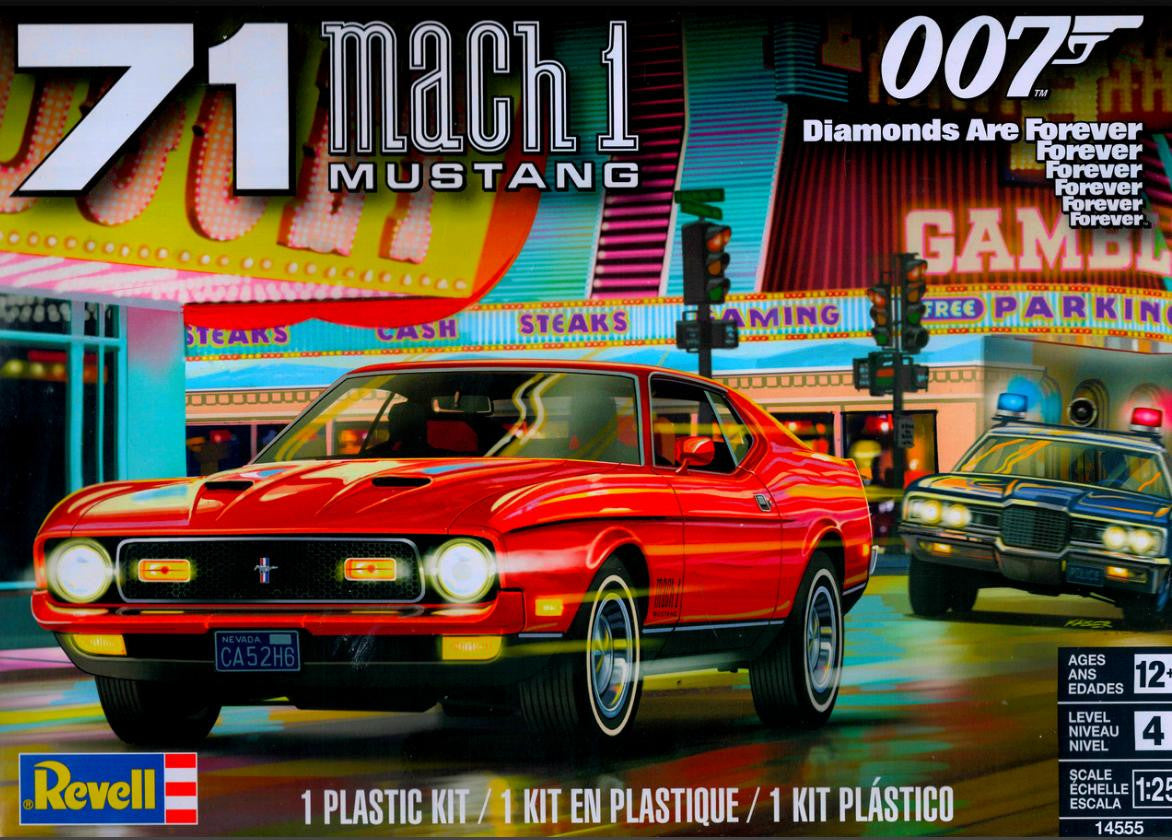 Revell 1/25 1971 Ford Mustang Mach 1 James Bond 4555 