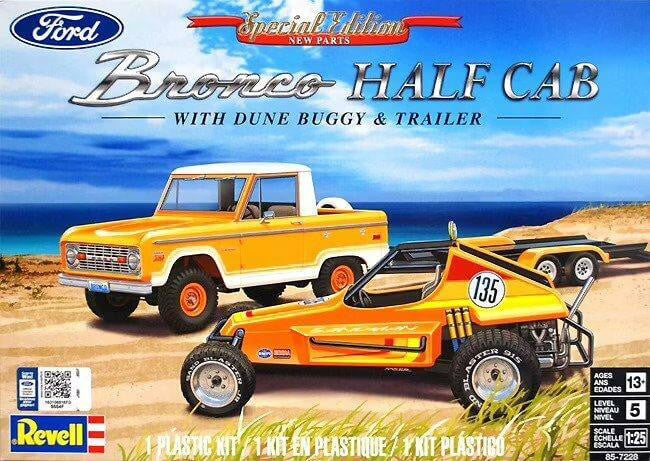 Revell 1/25 Bronco Half Cab and Dune Buggy 7228