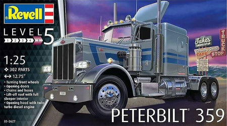 Revell 1/25 Peterbilt 359 Cab w/Detailed Sleeper 2627