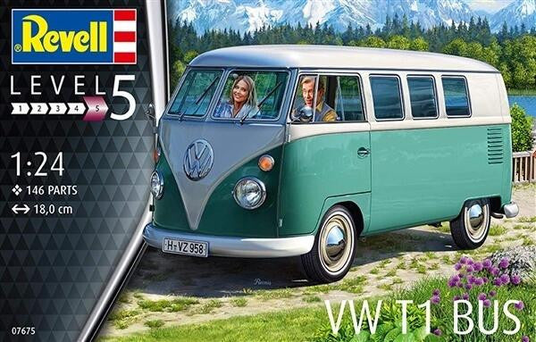 Revell of Germany 1/24 VW T1 Samba Bus Hardtop 7675