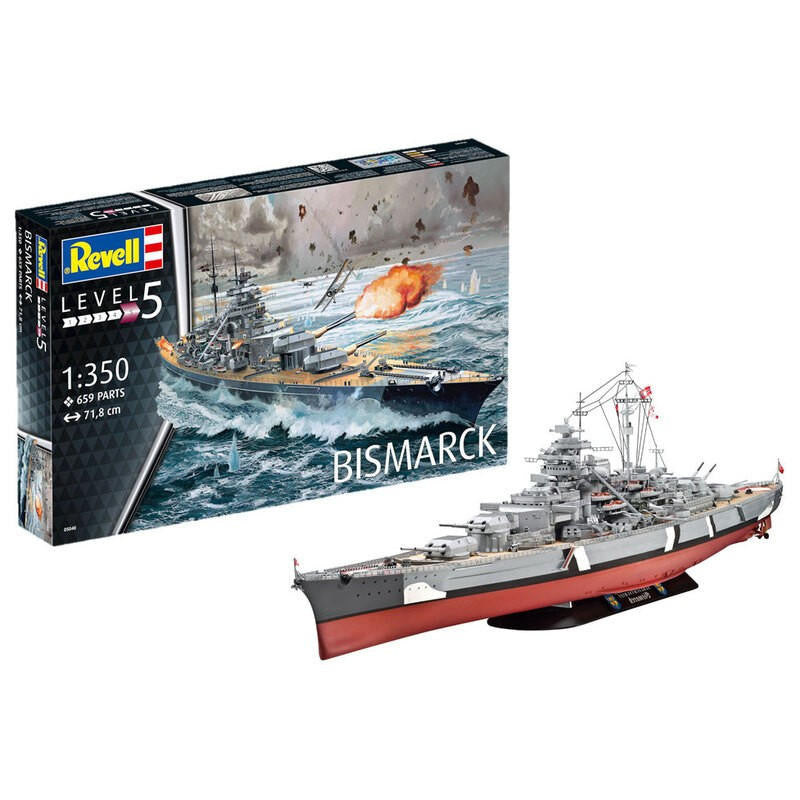 Revell of Germany 1/350 Bismarck Battleship 5040 