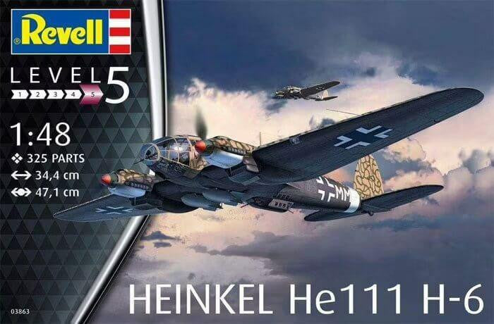 Revell of Germany 1/48 He111H-6 German Bomber 3863