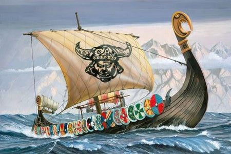 Revell of Germany 1/50 Viking Sailing Ship w/Paint and Glue 65403