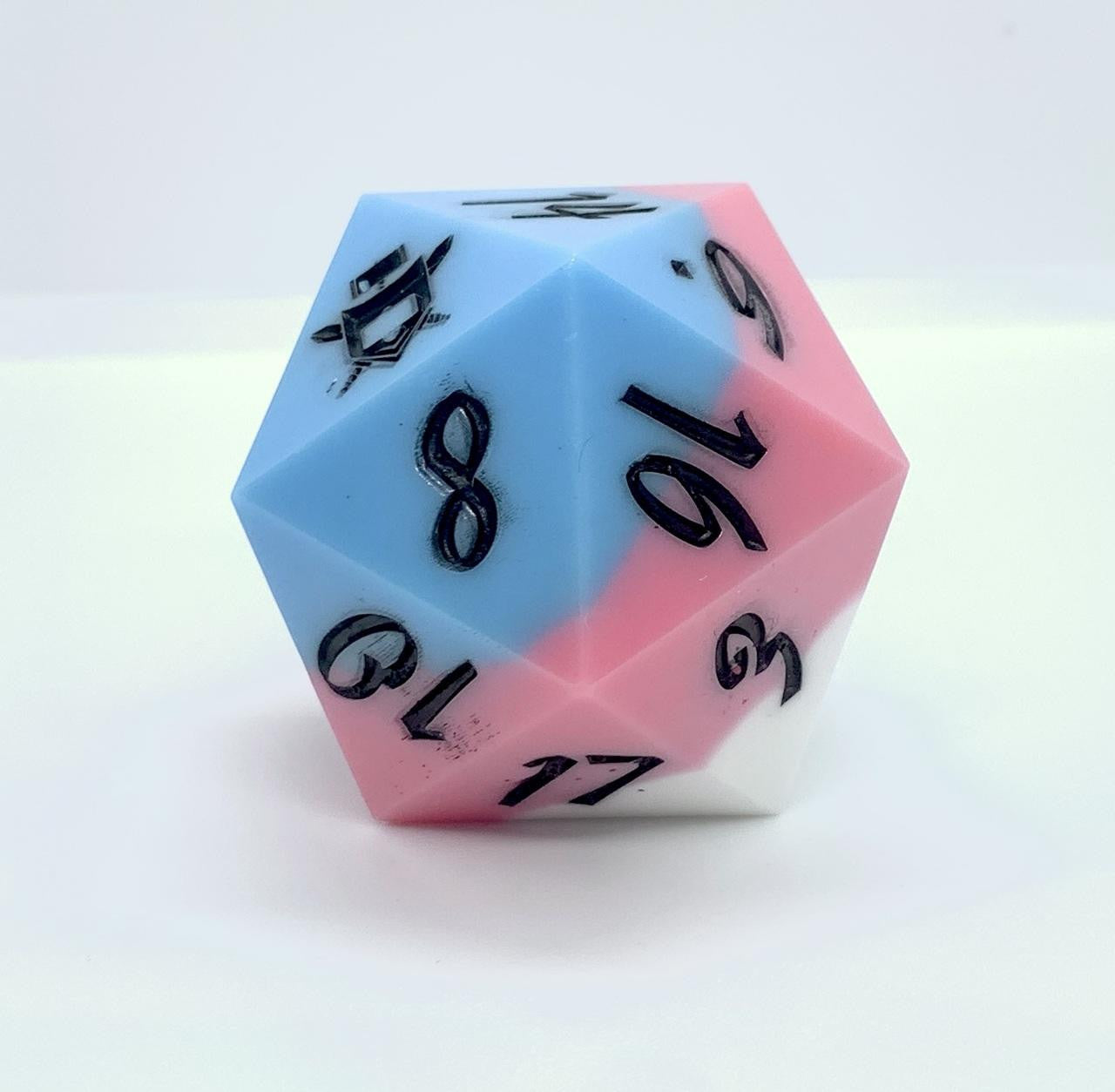 Robotronix Dice Erriksons Chonky d20 - LIMITED EDITION for PRIDE