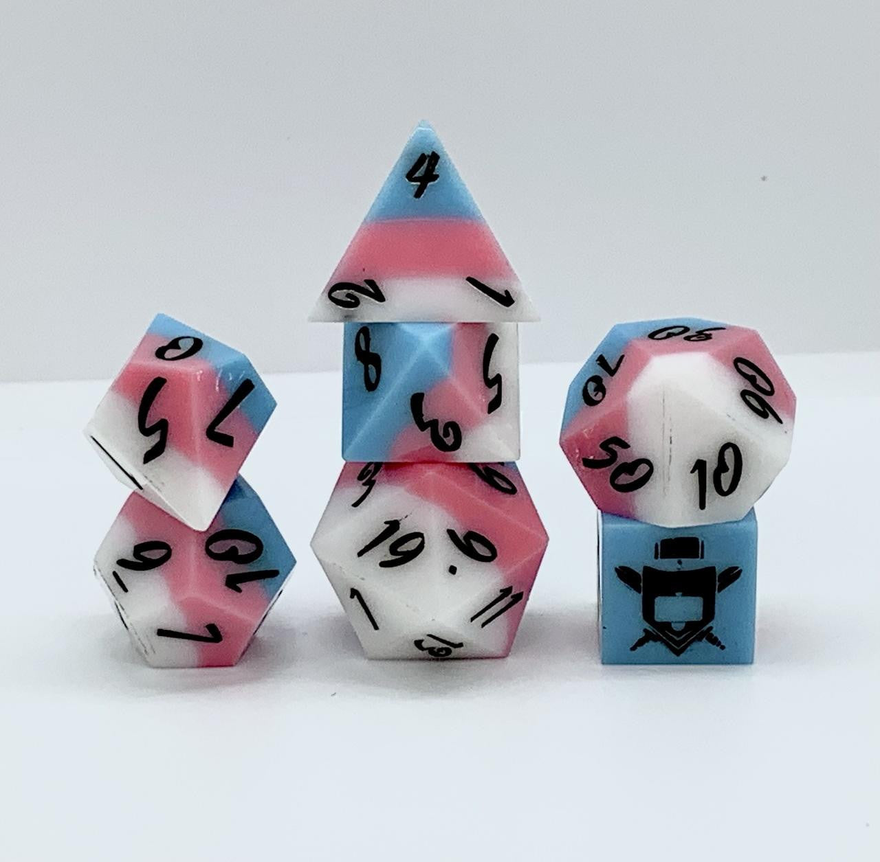 Robotronix Dice Erriksons RPG Dice Set - LIMITED EDITION for PRIDE