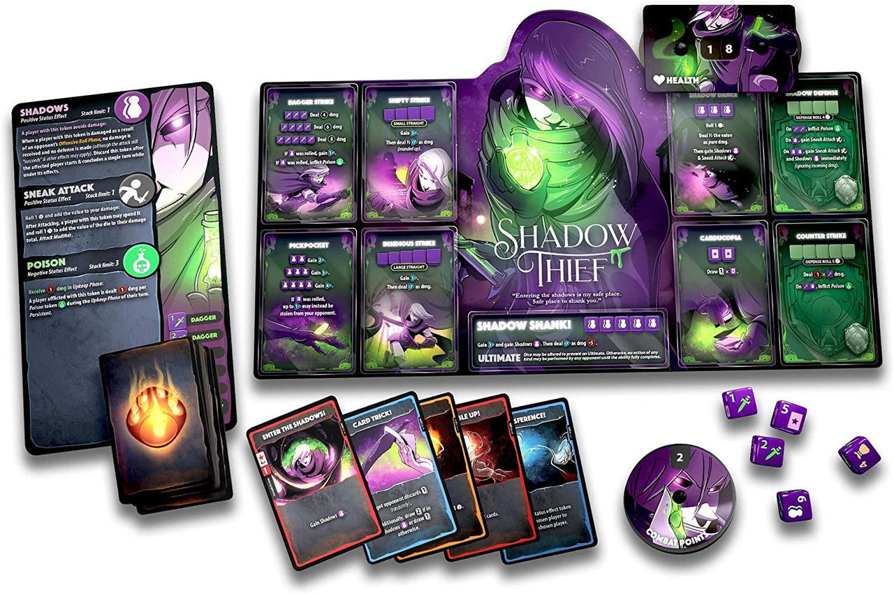 Roxley Game Laboratory Dice Throne Season 1 - Box 3 - Pyromancer vs Shadowthief