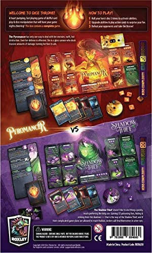 Roxley Game Laboratory Dice Throne Season 1 - Box 3 - Pyromancer vs Shadowthief