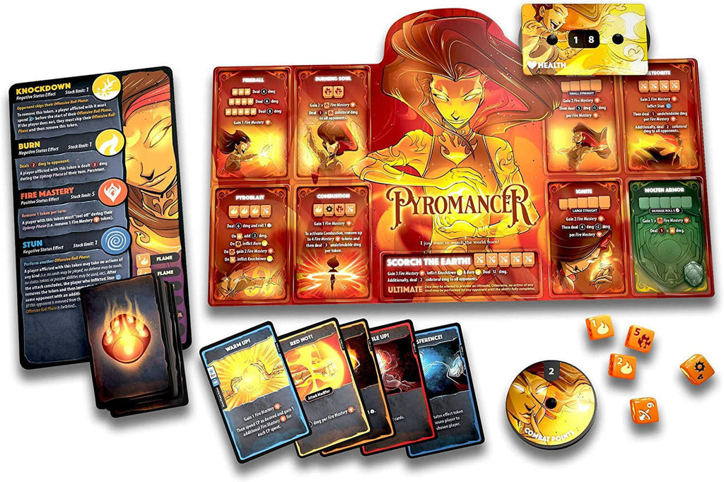 Roxley Game Laboratory Dice Throne Season 1 - Box 3 - Pyromancer vs Shadowthief