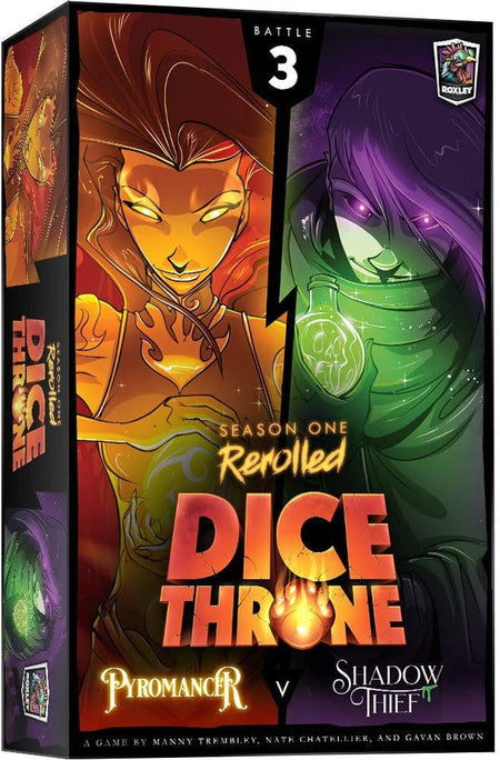 Roxley Game Laboratory Dice Throne Season 1 - Box 3 - Pyromancer vs Shadowthief