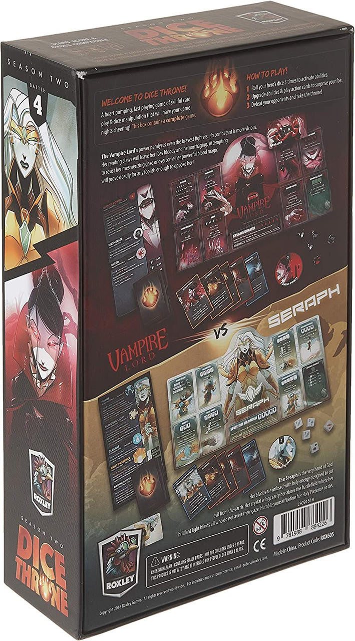 Roxley Game Laboratory Dice Throne Season 2 - Box 4 - Seraph vs Vampire Lord