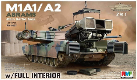 Rye Field Model 1/35 M1A1 / A2 Abrams w/Full Interior 5007
