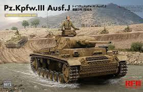 Rye Field Model 1/35 PzIII AusfJ w/Interior 5072