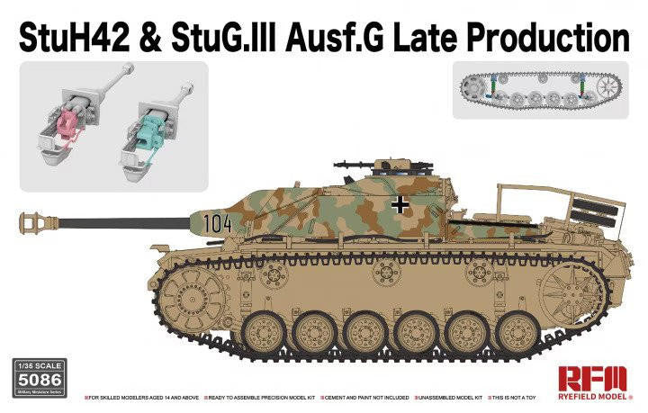 Rye Field Model 1/35 StuH 42 and StuGIII Ausf G Late Production 5086
