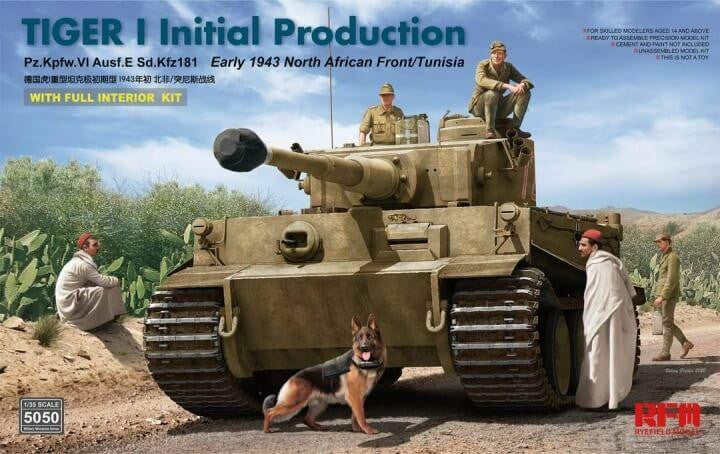 Rye Field Model 1/35 Tiger 1 Initial w/Interior 5050