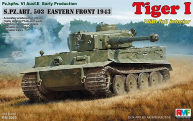 1/35 Tiger I Ausf.E Early Eastern Front w/Interior 5003