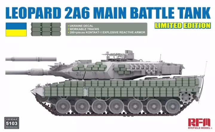Rye Field Model 1/35 Ukraine Leopard 2A6 5103 
