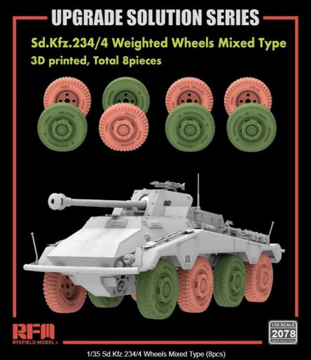 Rye Field Model 1/35 Weighted Puma Wheels Mixed Type for RFM 2078 