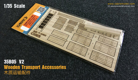Sabre Model 1/35 Wooden Transport Accessories 35B05