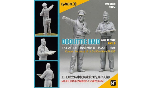 Sabre Model 1/48 Doolittle Raid Figures A 4802
