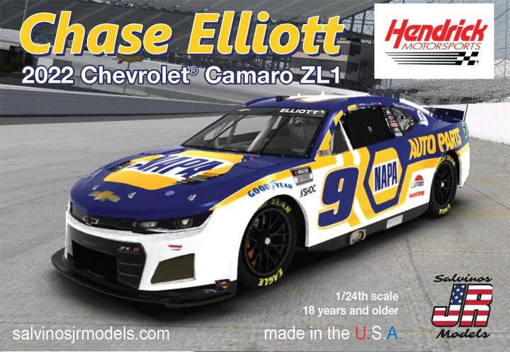 Salvinos Jr Models 1/24 2022 Camaro Chase Elliott NAPA 2022CEM 