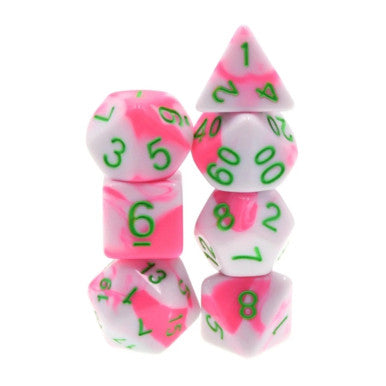 Pink Flamingo RPG Dice Set