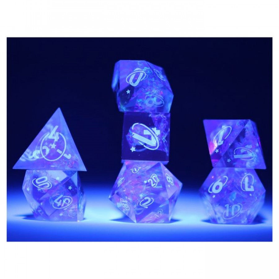 RPG Dice Set (7): Cloak & Dagger Purple