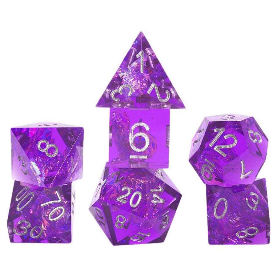 RPG Dice Set (7): Sharp-edged Purple Fairy