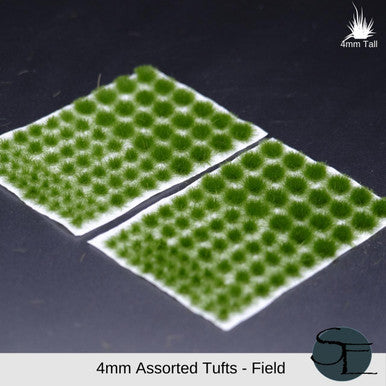 Assorted 4mm Field Tufts