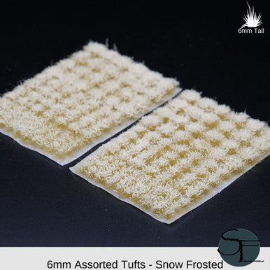 Snow Frosted Assorted 6mm Dry Tufts