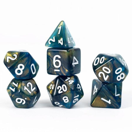  Sirius Dice - 7 Set - Treasure Series - Onyx  