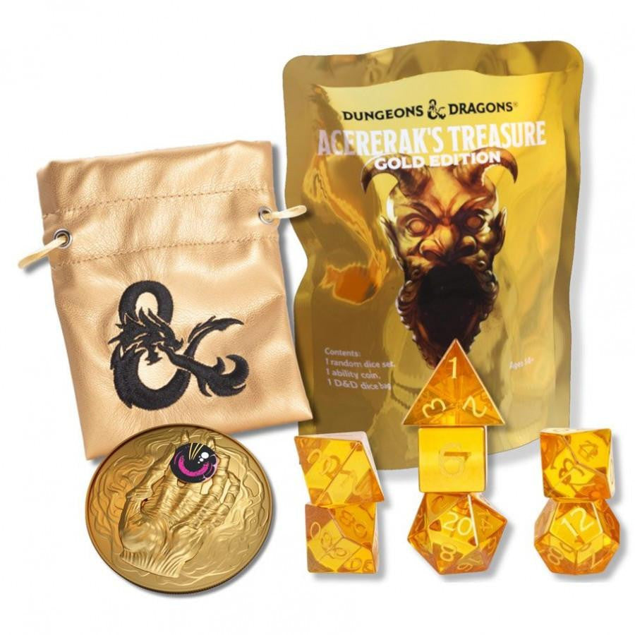 Sirius Dice Dungeons & Dragons Acererak's Treasure Packs: Gold Edition 