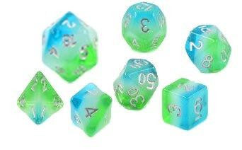 Sirius Dice RPG Dice Set 7 Blue Hawaiian