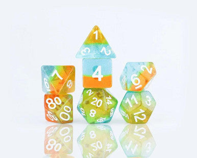 RPG Dice Set (7): Celestial - Ocean Dusk