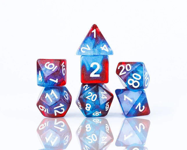 Sirius Dice RPG Dice Set (7): Celestial - Starry Skies 