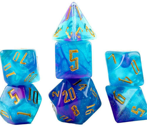 Sirius Dice RPG Dice Set 7 Cerulean Nebula