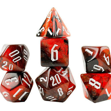 RPG Dice Set (7): Cherry Nebula