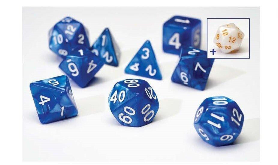 Sirius Dice RPG Dice Set 7 Pearl Blue Acrylic