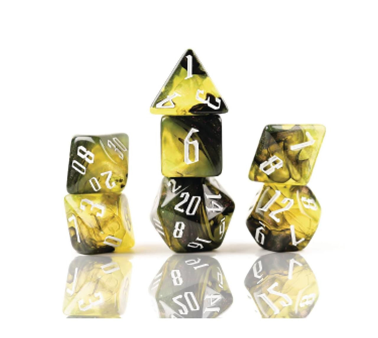Sirius Dice RPG Dice Set 7 Poison Nebula at LionHeart Hobby