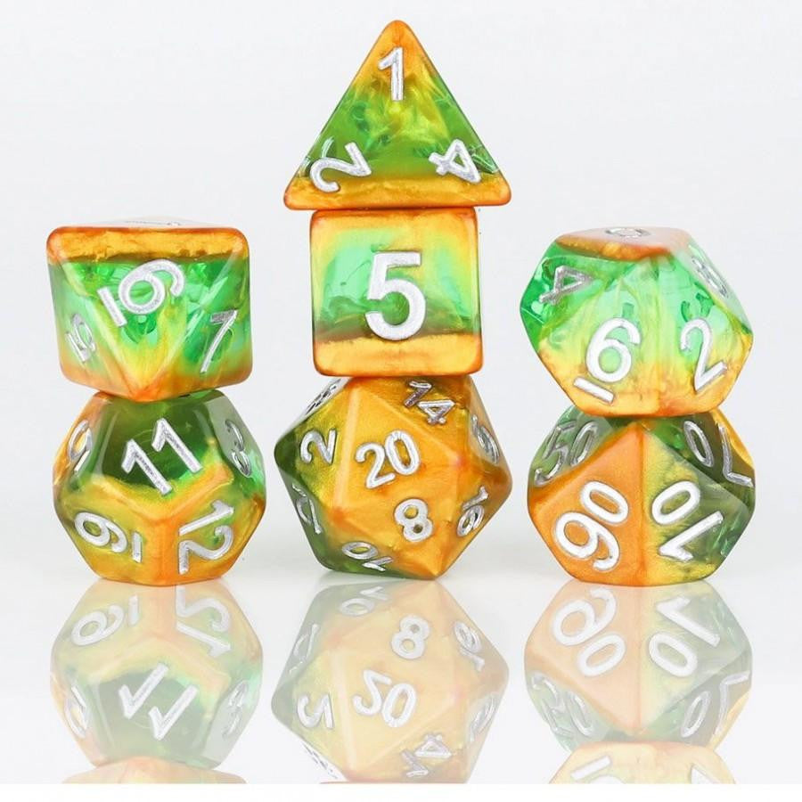 Sirius Dice RPG Dice Set (7): Rainforest 
