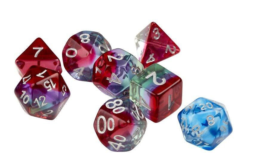 Sirius Dice RPG Dice Set 7 Watermelon