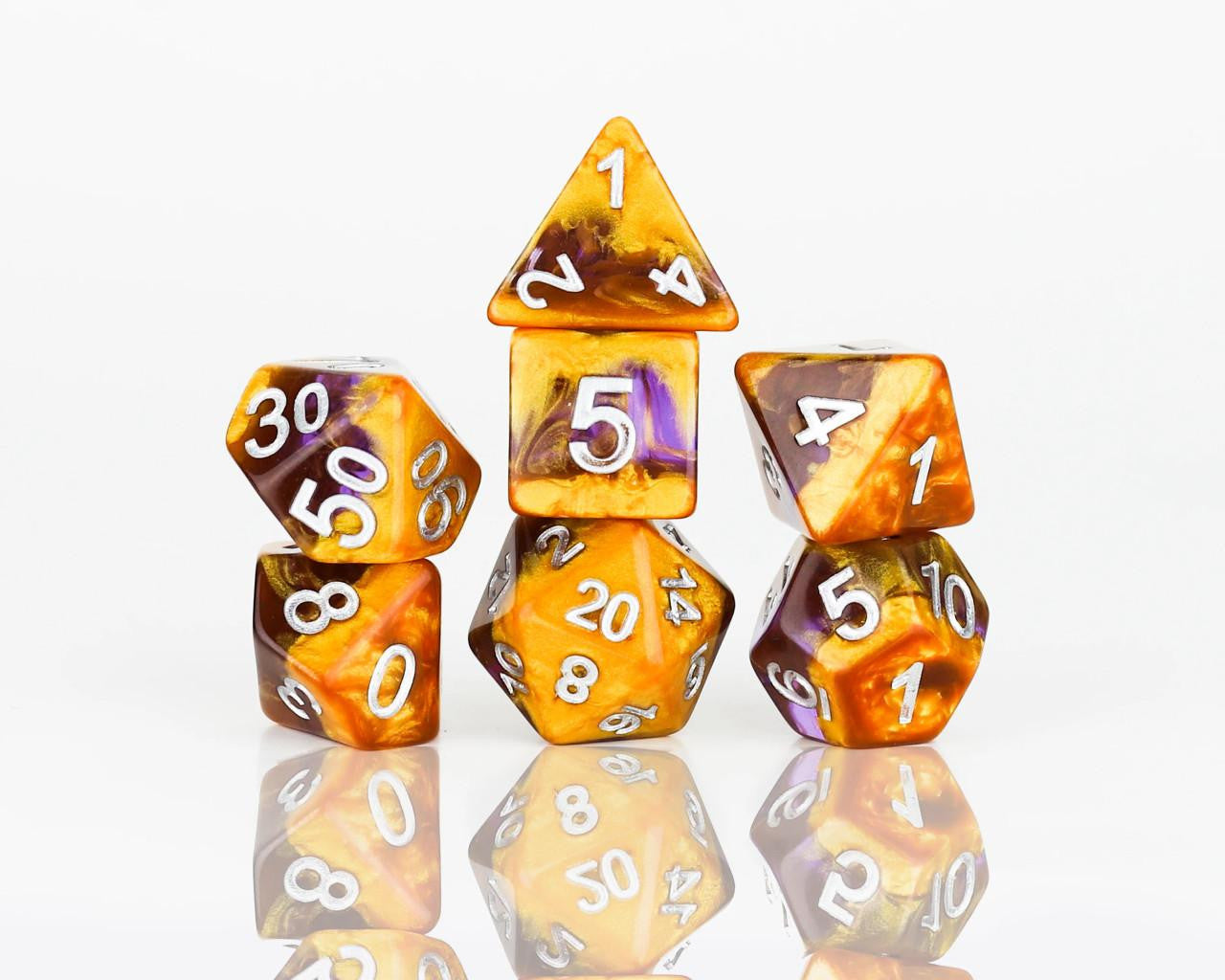  Sirius Dice Set (7): Amethyst Geode 