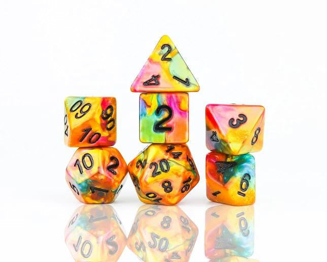  Sirius Dice Set (7): Rainbow Gold 