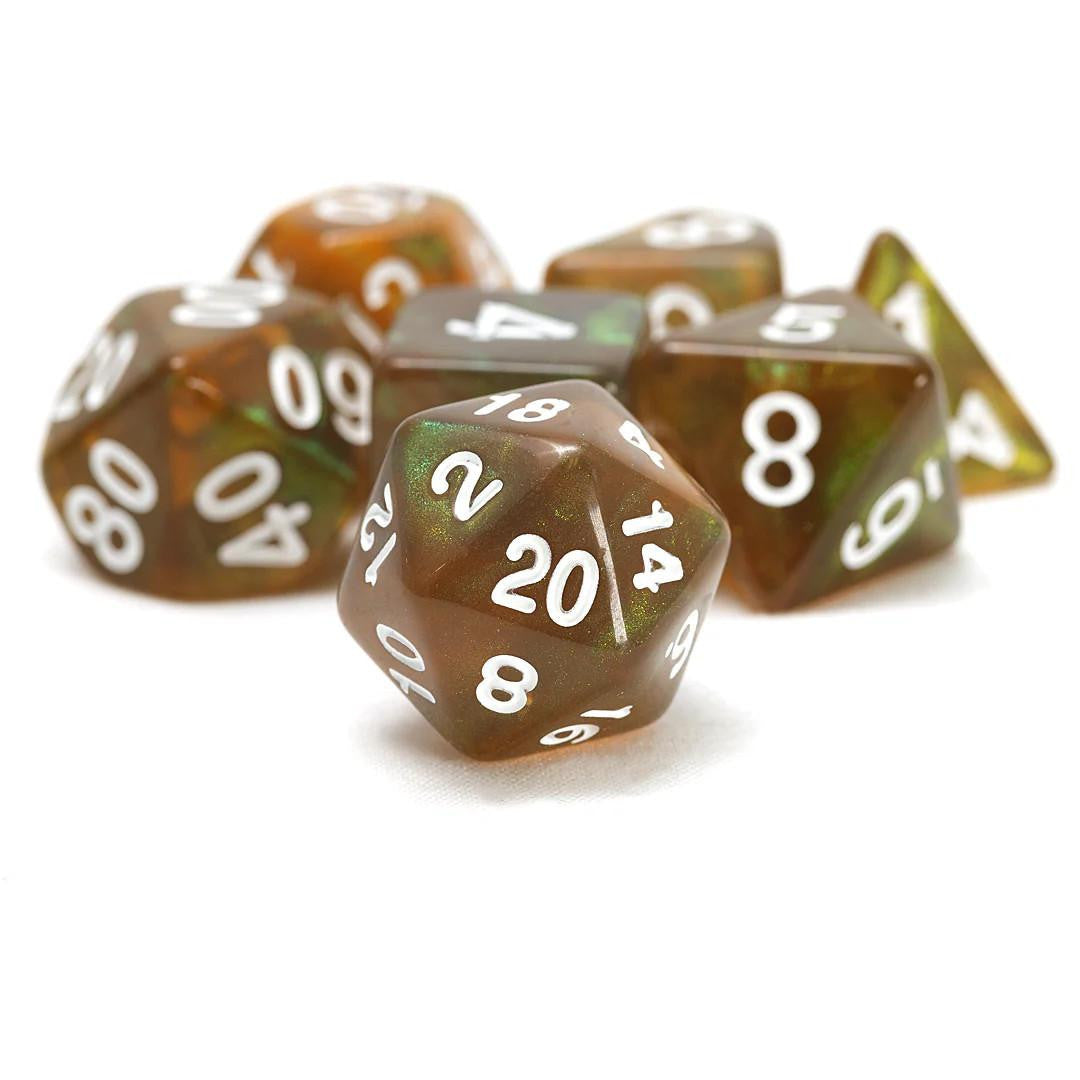 RPG Dice Set (7): Treasure Series Peridot