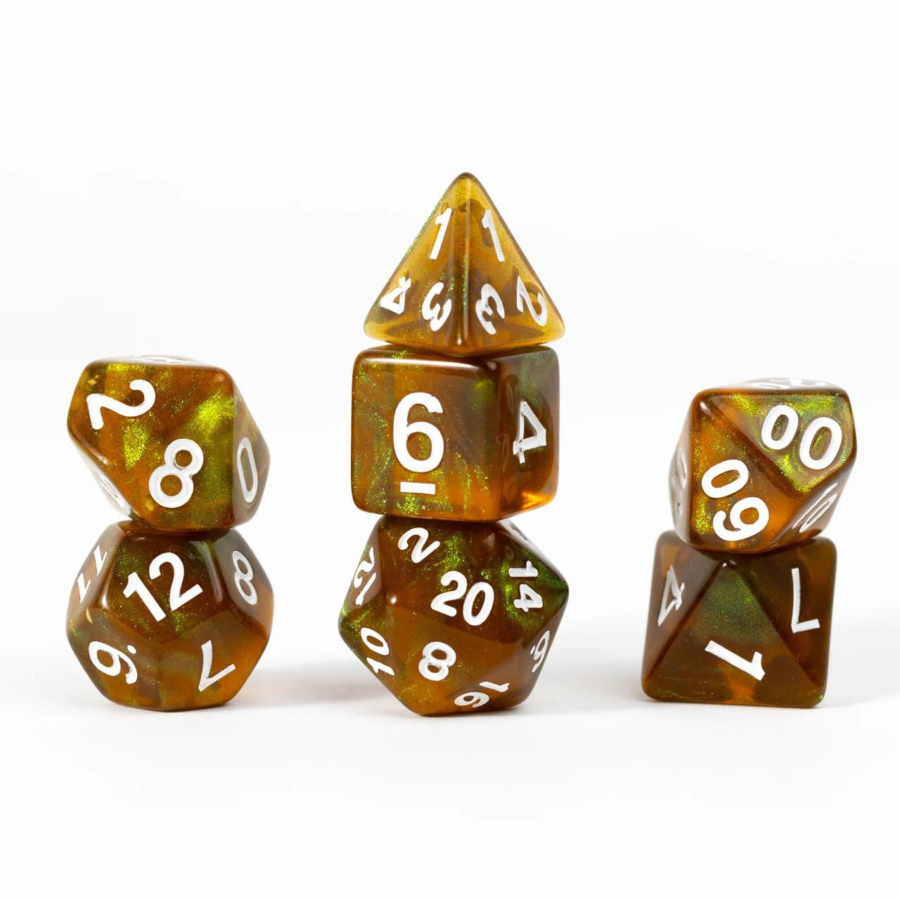 RPG Dice Set (7): Treasure Series Peridot