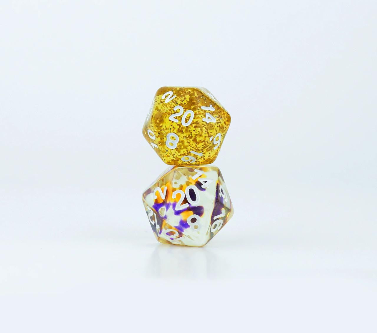  Sirius Dice Set (7): Violet Swirl 