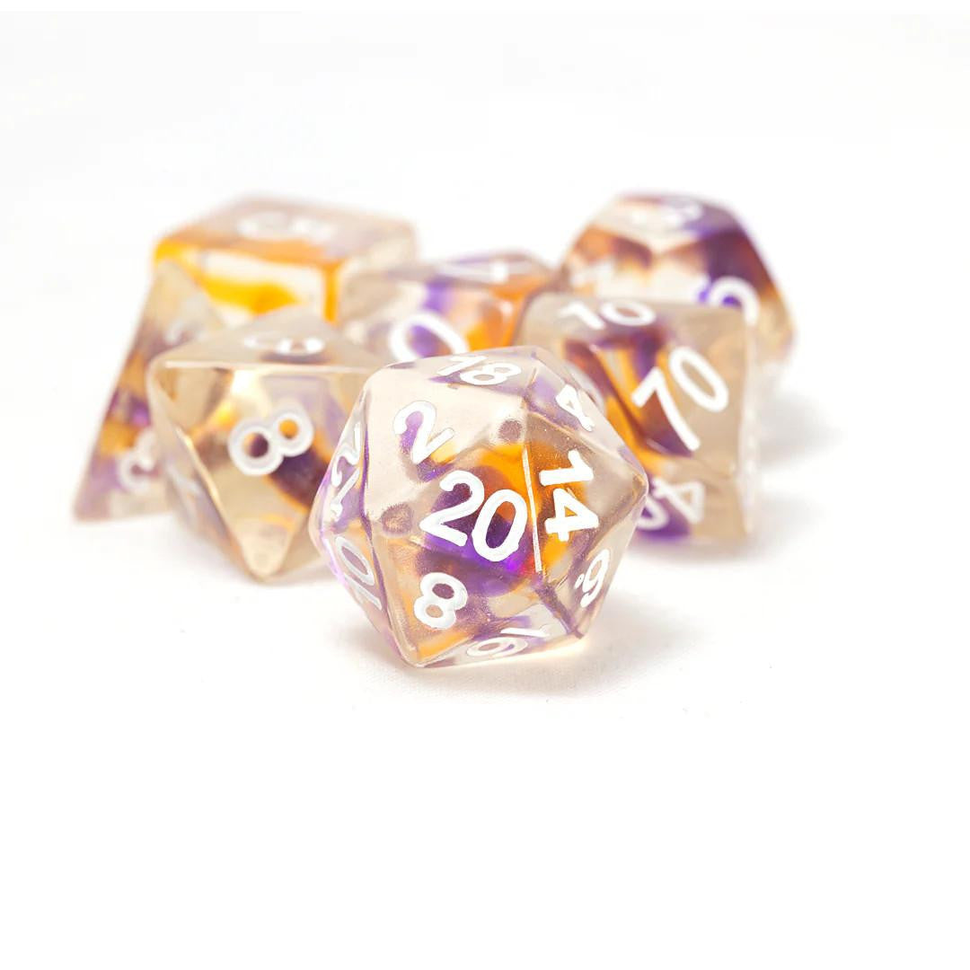  Sirius Dice Set (7): Violet Swirl 