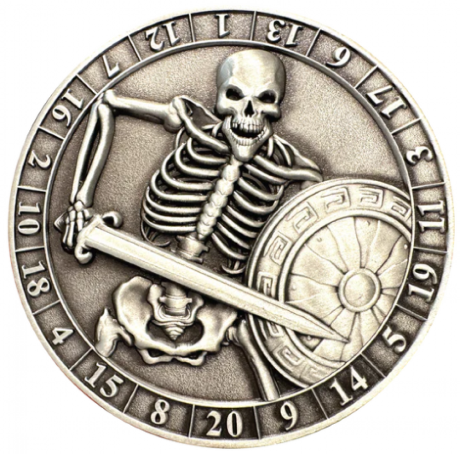 Dice Coins - D20 Skeleton