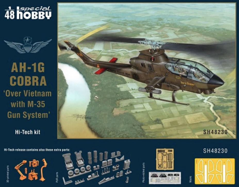 Special Hobby 1/48 AH-1G Cobra Over Vietnam Hi-Tech Kit 48230